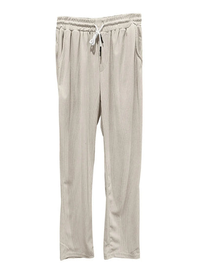 Men's Quarter Zip Short Sleeve Polo and Pants Set