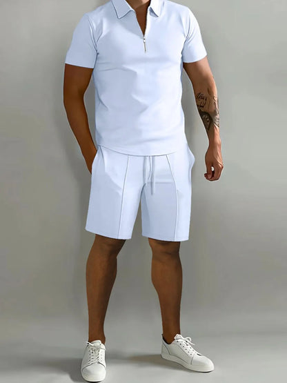 Short Sleeve Top and Shorts Men's Set - MONLANE