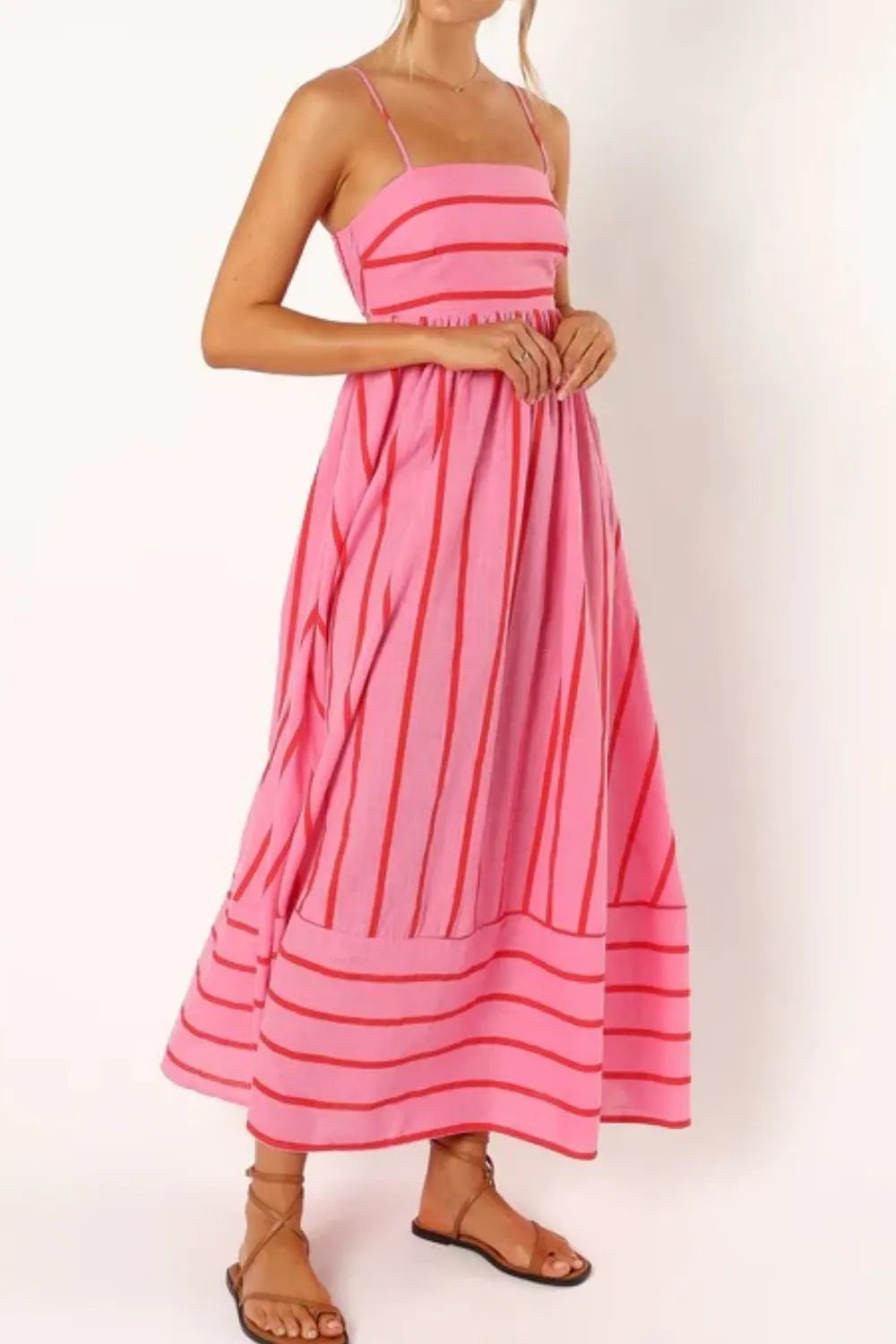 Striped Flowing Cami Dress