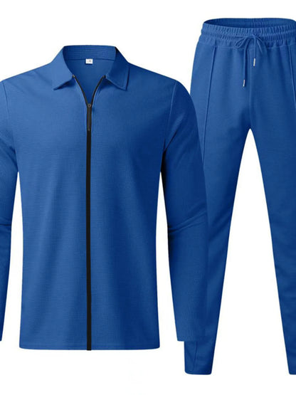 Men's Zip Up Top and Pants Set
