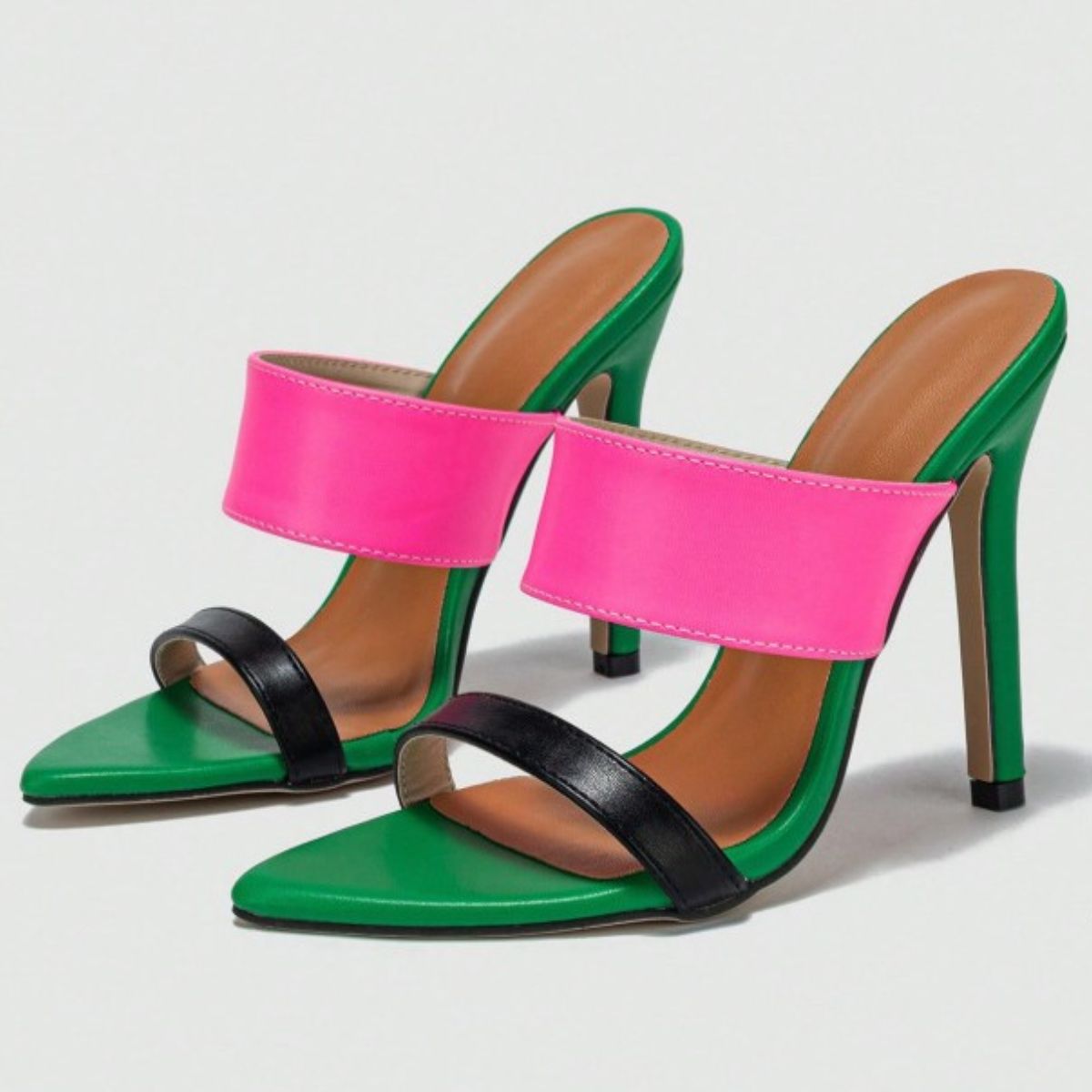 Open Toe Stiletto Sandals