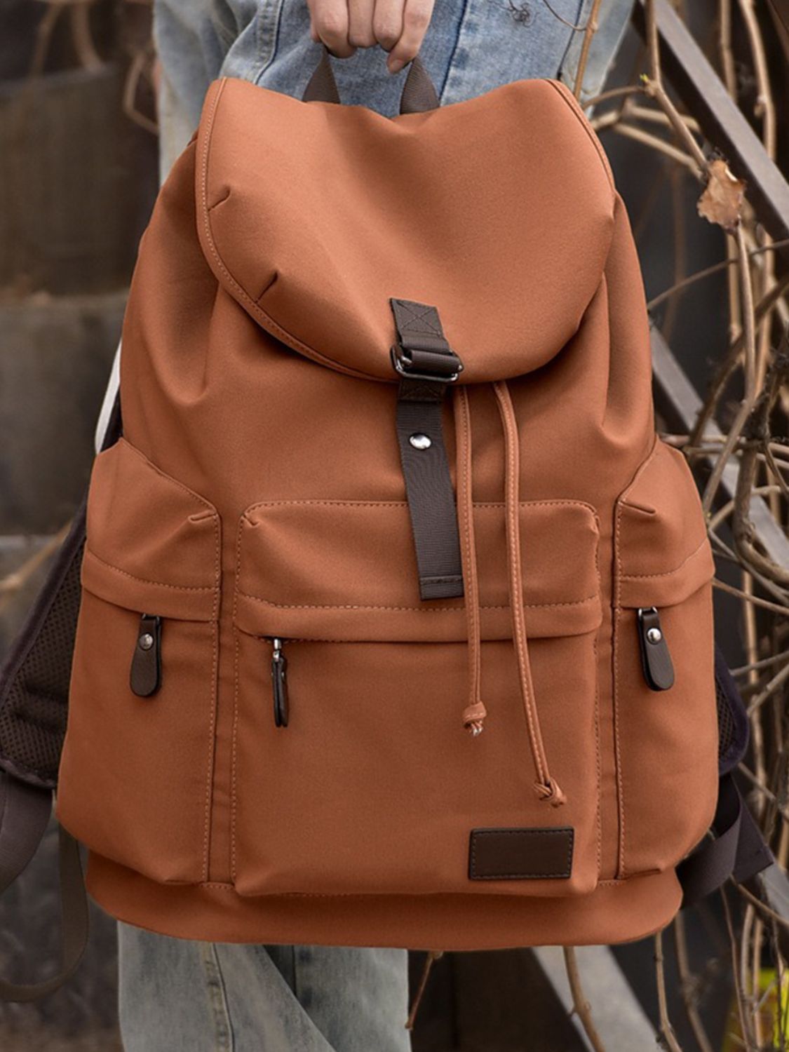 Multi Pockets Canvas Backpack