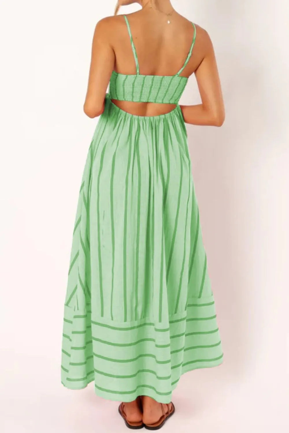 Striped Flowing Cami Dress