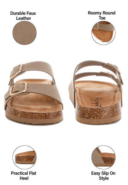 Gloriosa The Double Strap Slide Sandals