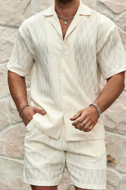 Men's Plus Size Shorts Set