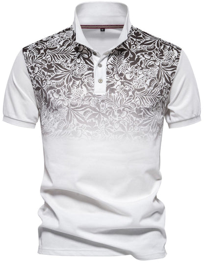 Men's Printed Short Sleeve Polo