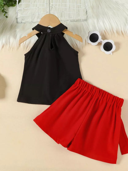 Children's Sleeveless Top & Skirt Set