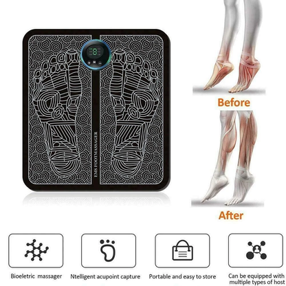 Electric Foot Massager Pad Blood Circulation Muscle Stimulator 