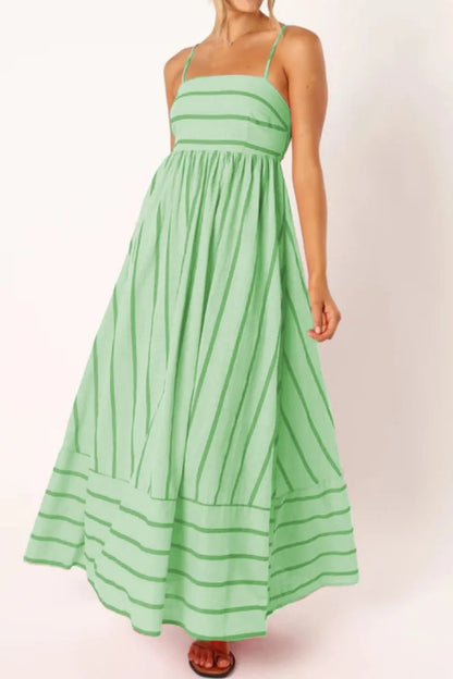 Striped Flowing Cami Dress