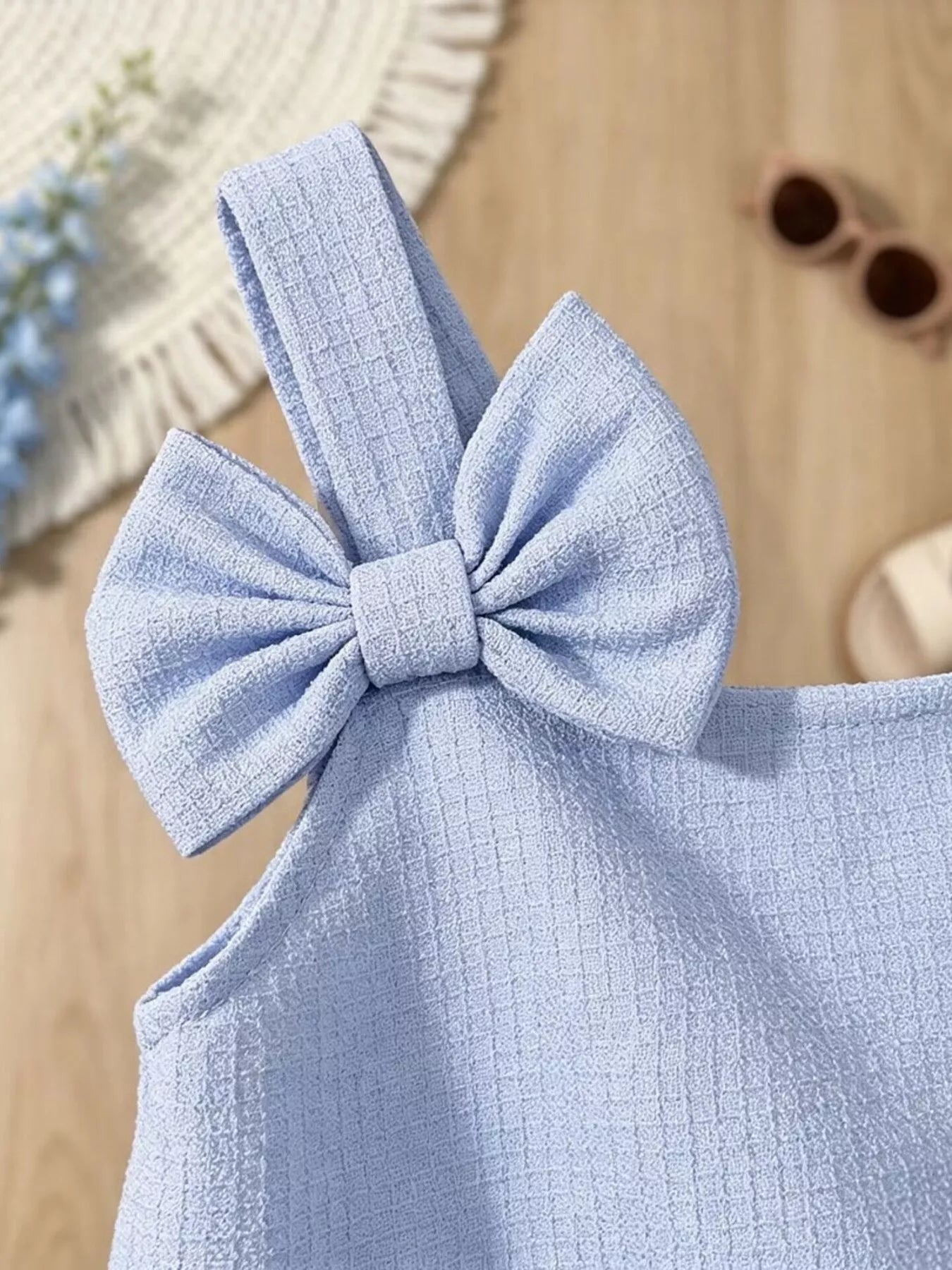Children's Bowknot Sleeveless Dress