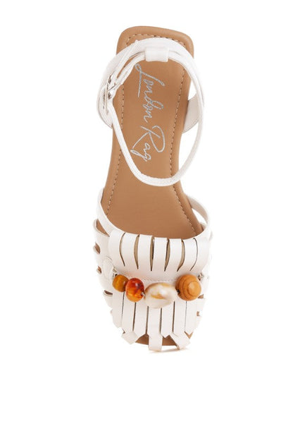 Saguara Cut Work Bead Embellished Flats