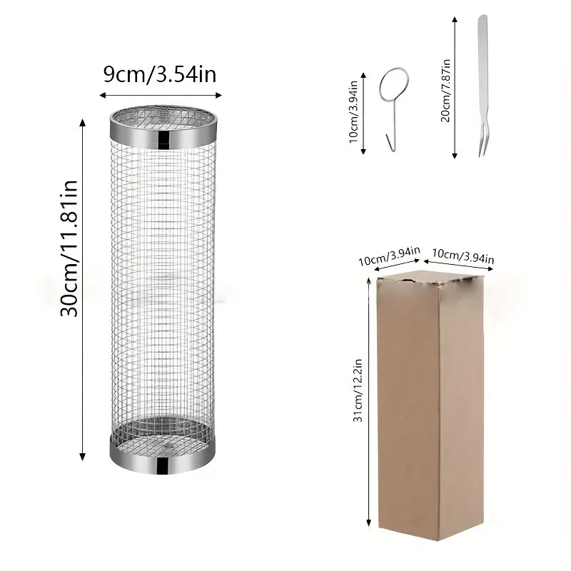 Stainless Steel Portable Barbecue Basket