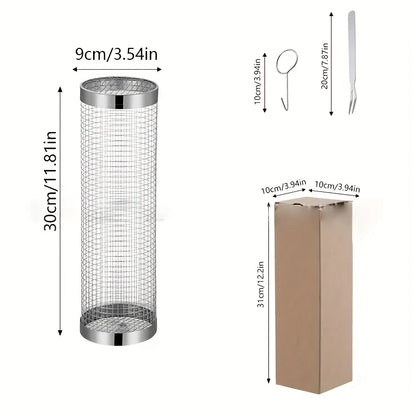 Stainless Steel Portable Barbecue Basket
