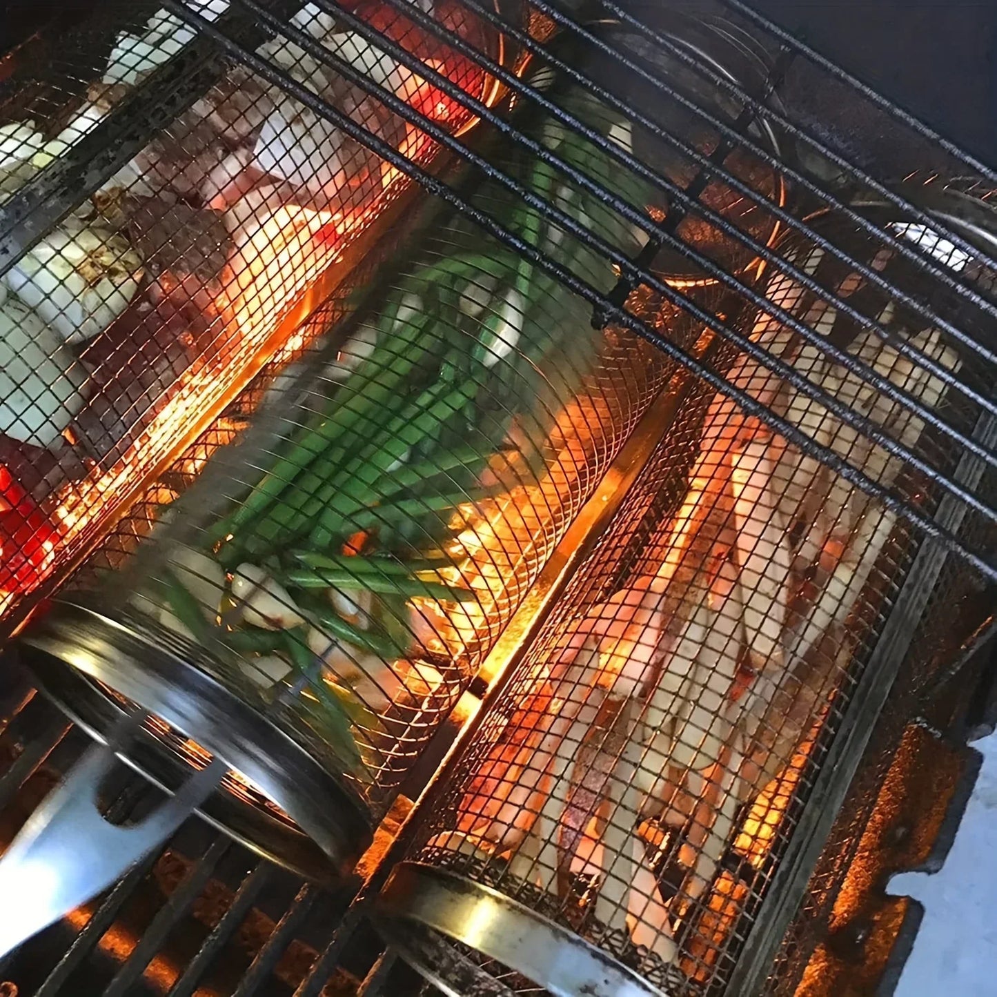 Stainless Steel Portable Barbecue Basket