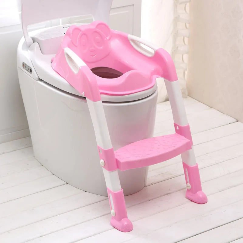 Folding Baby Potty training Seat with Adjustable Ladder - MONLANE