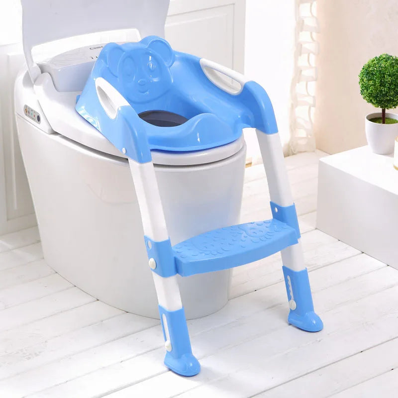 Folding Baby Potty training Seat with Adjustable Ladder - MONLANE