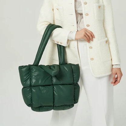 Quilted Luxury Nylon Down Cotton Bag