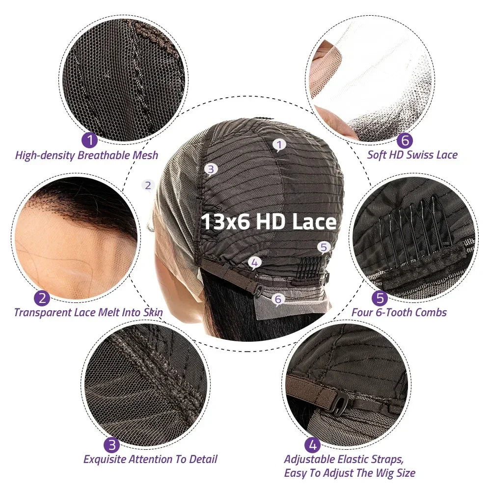 Body Wave Glueless Lace Frontal Wigs