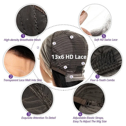 Body Wave Glueless Lace Frontal Wigs