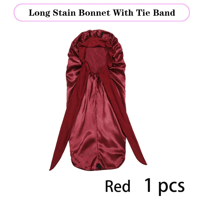 Soft Silky Long Satin Bonnet