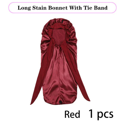 Soft Silky Long Satin Bonnet