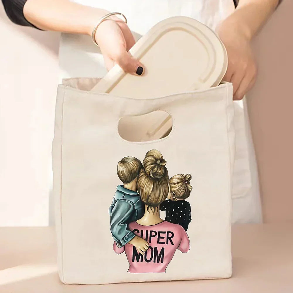 Canvas Tote Thermal Lunch Bag