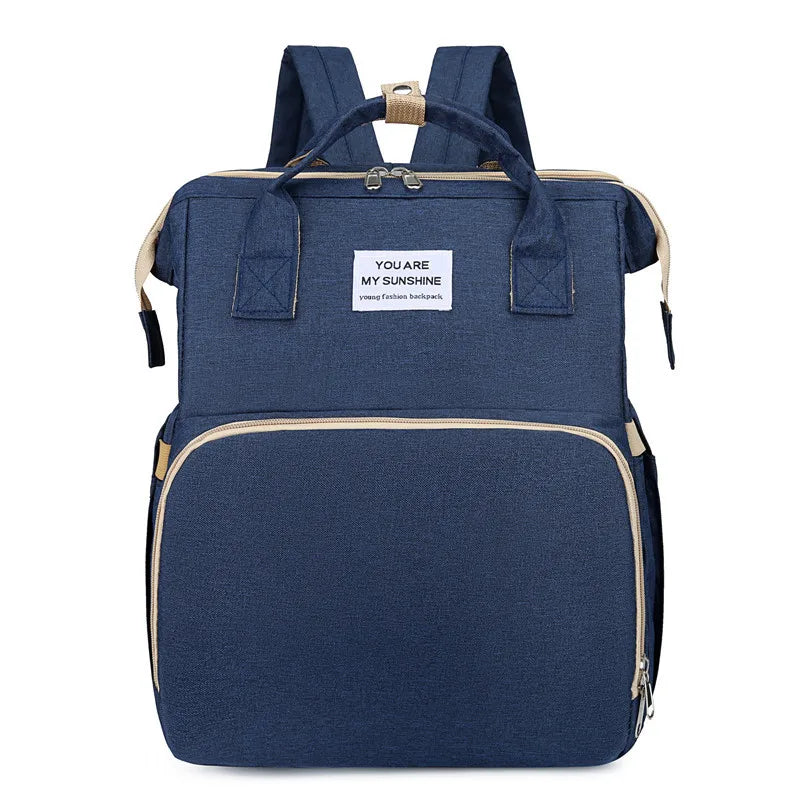 Mother Baby Leather Travel Backpack