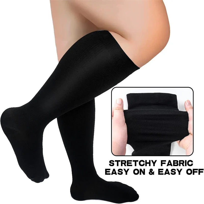 Unisex Plus Size Compression Socks