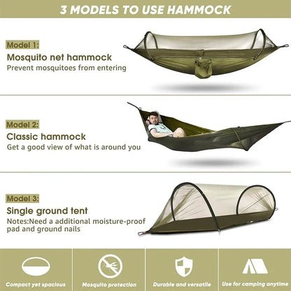 WESTTUNE Outdoor Camping Hammock with Net