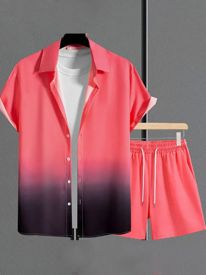 Short-sleeved Shirt casual Men's Suit