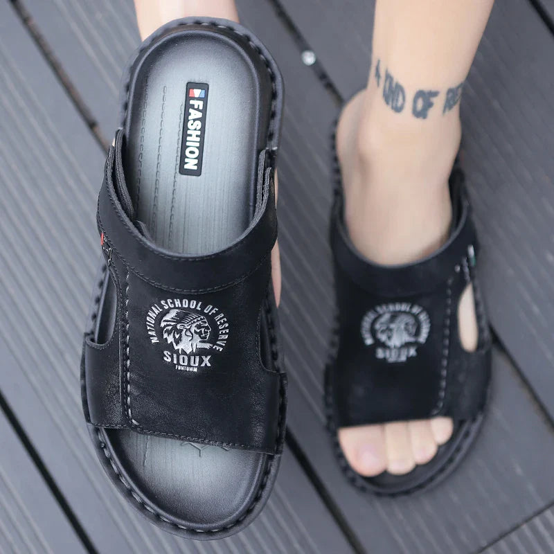Men Casual Leather Sandals