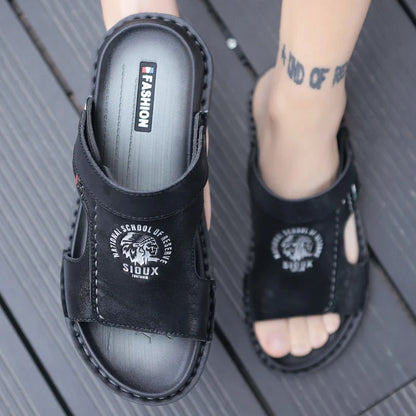 Men Casual Leather Sandals