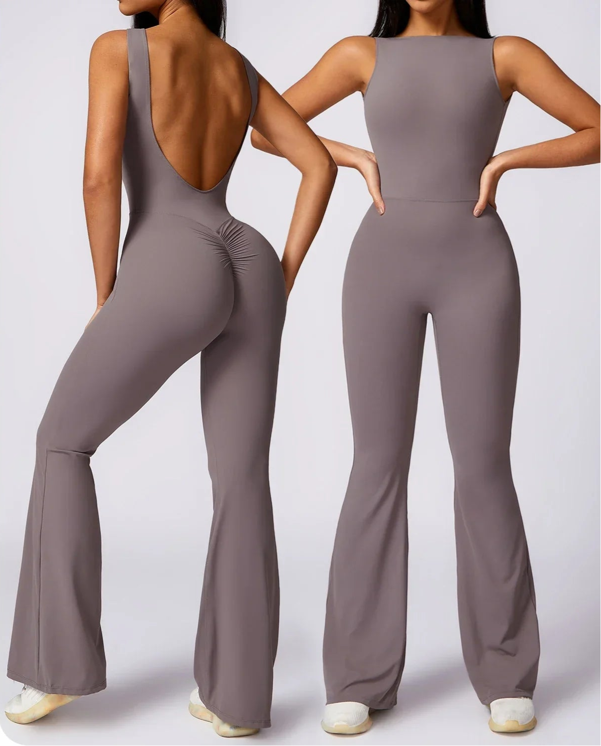 Sexy V Back Jumpsuit Gym Set - MONLANE