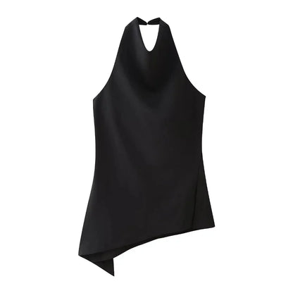 Female Backless Mini Halter Top