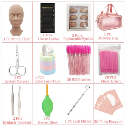 Eyelash Extension Training Kit