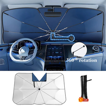 360°Rotation Bendable Handle Car shade