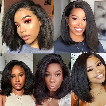 Yaki Straight Wear And Go Glueless Human Wigs