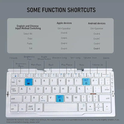 Foldable Bluetooth Keyboard
