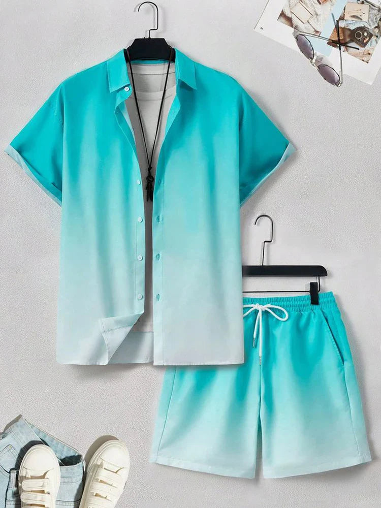 Short-sleeved Shirt casual Men's Suit