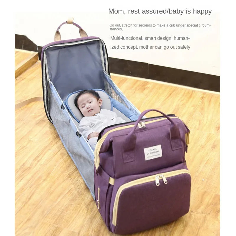 Mother Baby Leather Travel Backpack - MONLANE