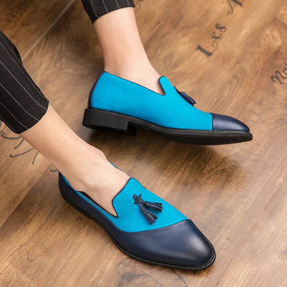 Classic Leather Men Slip-On Oxfords