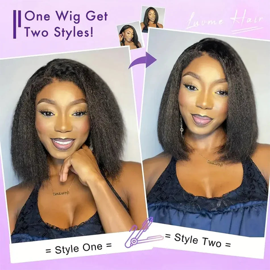 Yaki Straight Wear And Go Glueless Human Wigs