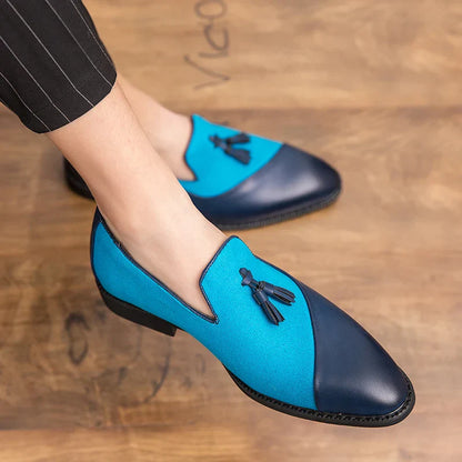 Classic Leather Men Slip-On Oxfords