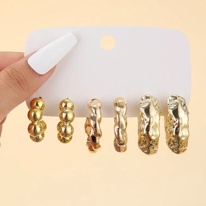 Cross-Border minimalist C-earrings - MONLANE