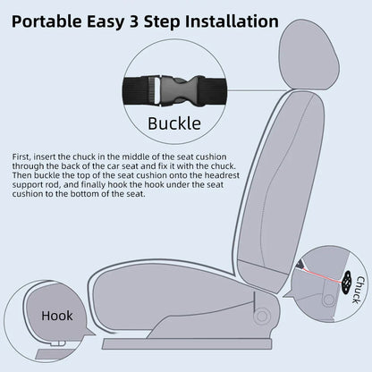 Luxury PU Leather Car Cooling Seat Cushion