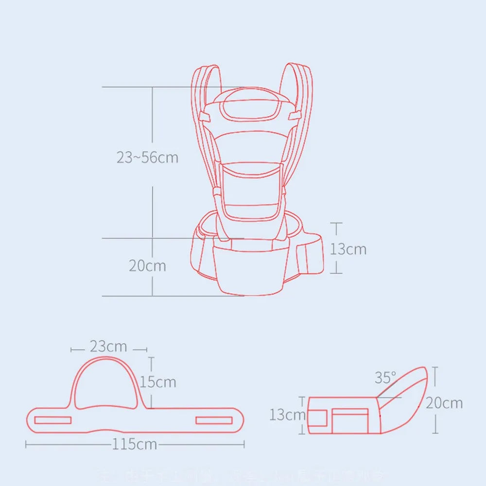 Newborn Ergonomic Baby Carrier Backpack - MONLANE