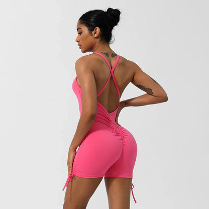 Yoga Jumpsuit Padded Set - MONLANE