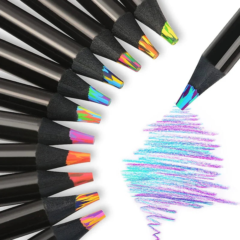 1Pcs Concentric Rainbow Pencil