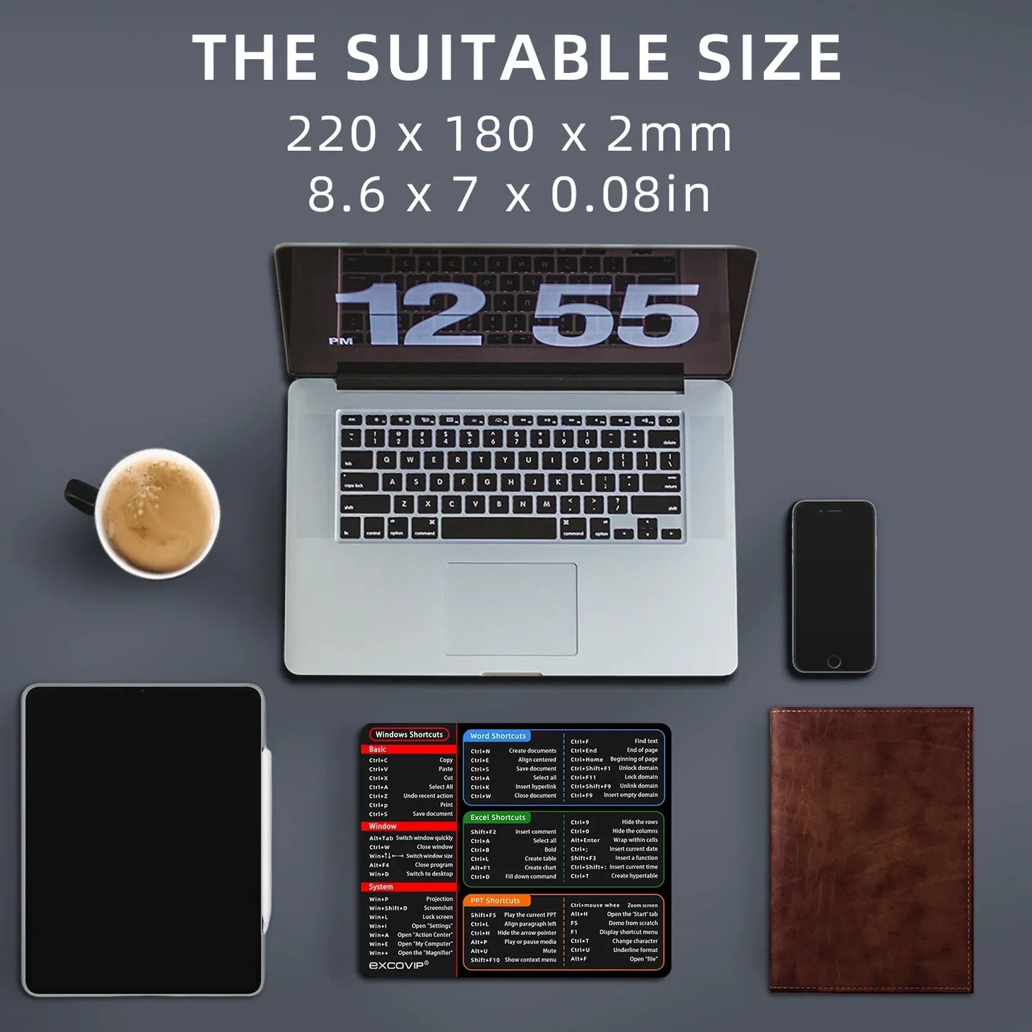 EXCO Shortcuts Mouse Pad