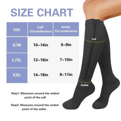 Medical Zipper Compression Socks - MONLANE